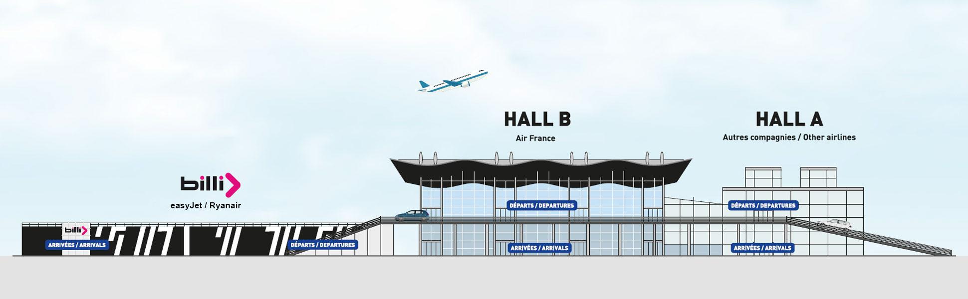 Terminaux de l’aéroport de Bordeaux-Mérignac